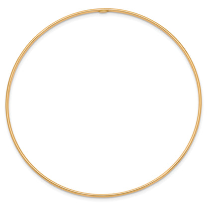 10K Yellow Gold 1.5mm Polished Slip-On Bangle Bracelet
