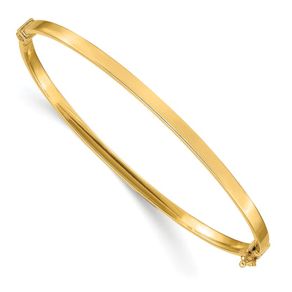 10K Yellow Gold Polished Hinged Bangle Bracelet