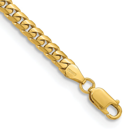 7 Inch 10K Yellow Gold 10K 5mm Solid Miami Cuban Chain Bracelet