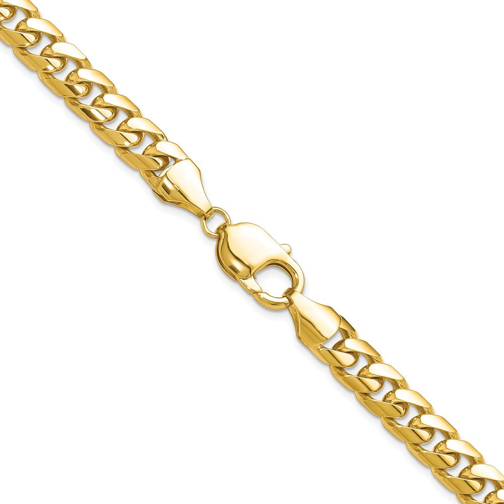 24 Inch 10K Yellow Gold 10K 8.0mm Solid Miami Cuban Chain Necklace