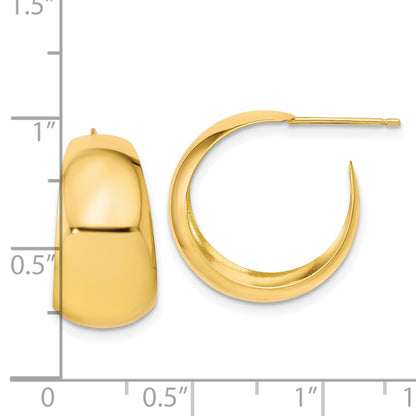 10K Yellow Gold Small Hoop Earrings