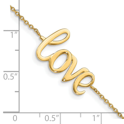 10K Yellow Gold 10K Polished Love Bracelet