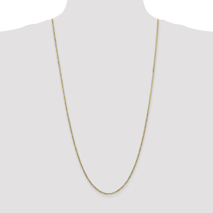 30 Inch 10K 1.75mm Flat Figaro Chain Necklace