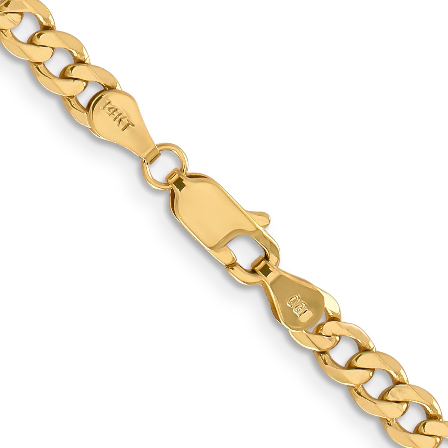 18 Inch 10K Yellow Gold 10K 4.75mm Flat Figaro Chain Necklace