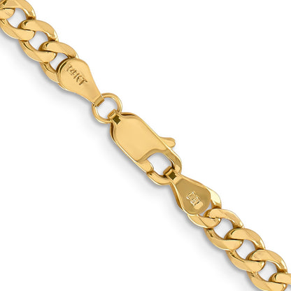 18 Inch 10K Yellow Gold 10K 4.75mm Flat Figaro Chain Necklace