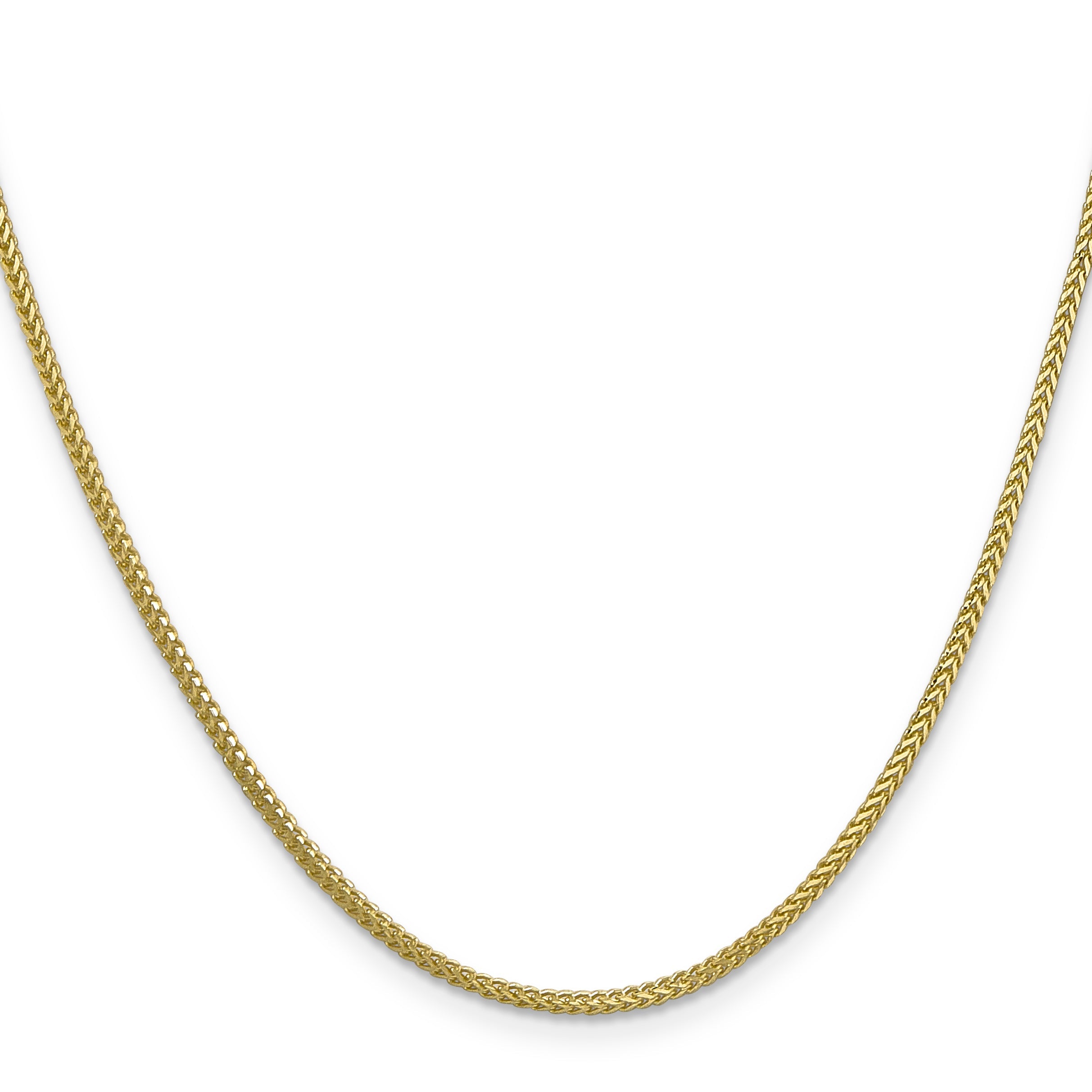 18 Inch 10K 1.3mm Franco Chain Necklace