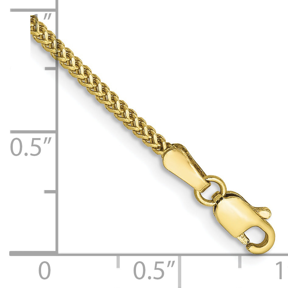 7 Inch 10K 1.3mm Franco Chain Bracelet