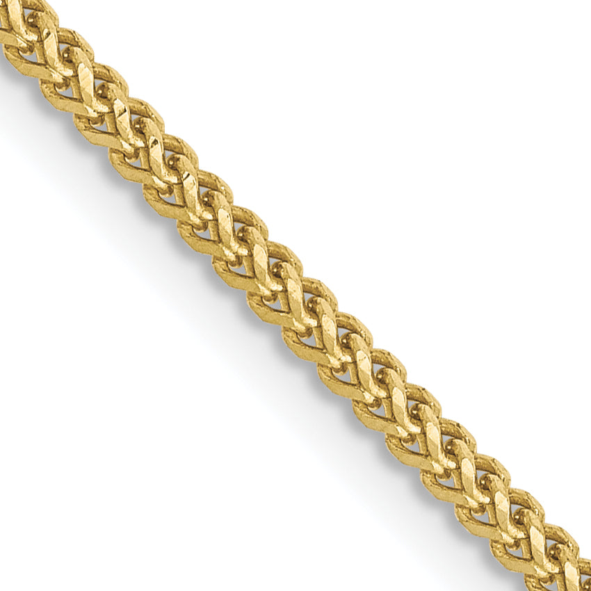 30 Inch 10K 1.3mm Franco Chain Necklace