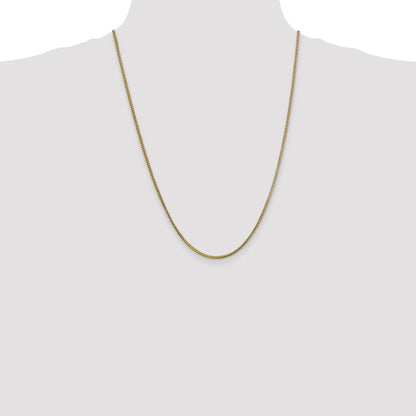 24 Inch 10K 1.5mm Franco Chain Necklace