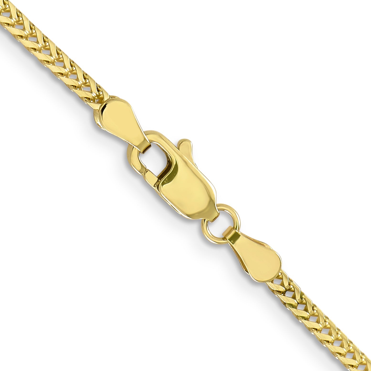 20 Inch 10K 2mm Franco Chain Necklace