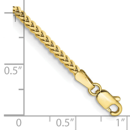 8 Inch 10K 2mm Franco Chain Bracelet