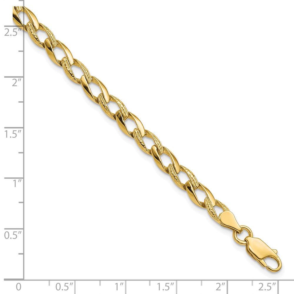 8 Inch 10K Fancy Link Bracelet