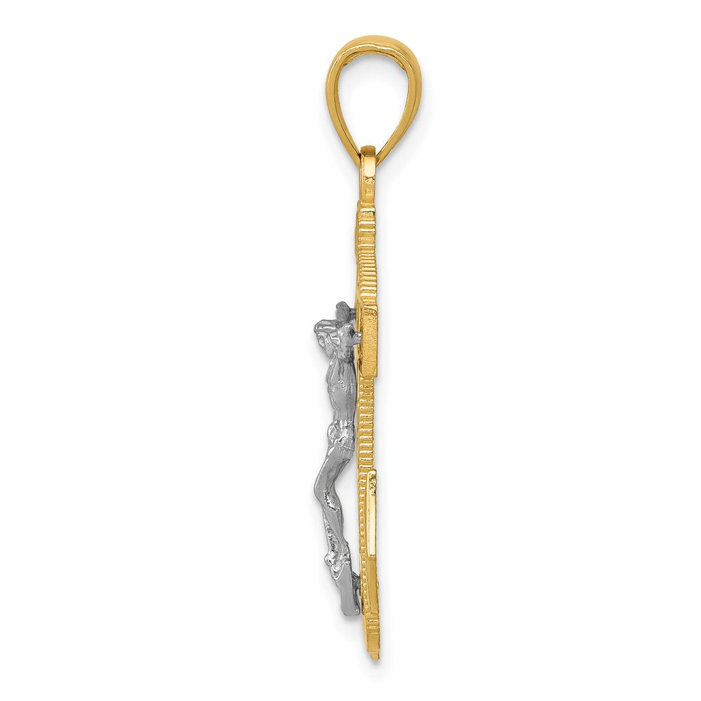 10K Two-Tone Mariner'S Crucifix Pendant