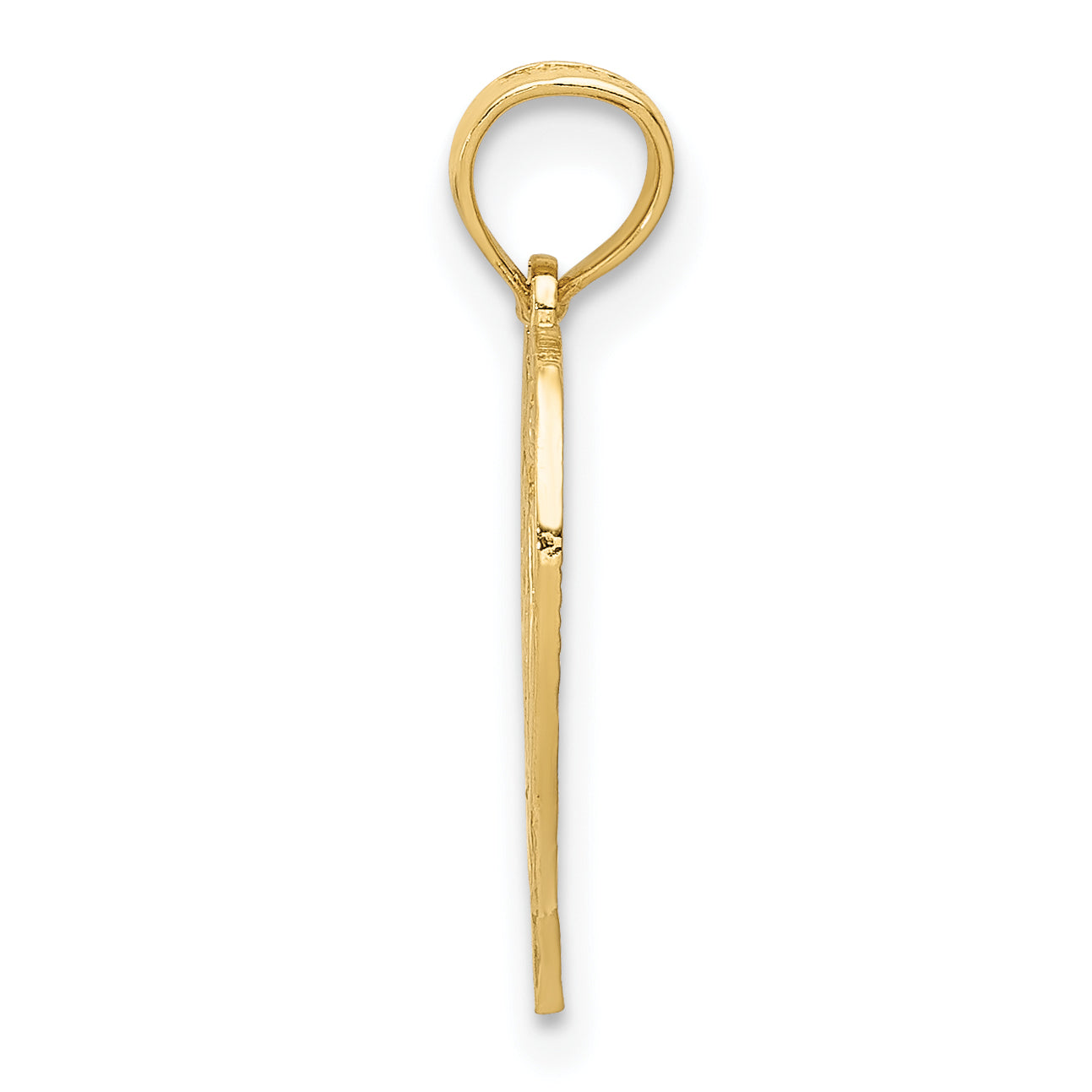 10K Yellow Gold 60 Heart Pendant