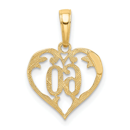 10K Yellow Gold 60 Heart Pendant