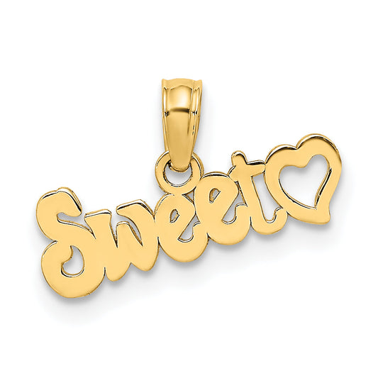 10K Yellow Gold Sweet Heart Charm