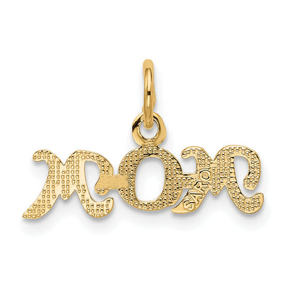 10K Yellow Gold Mom Charm