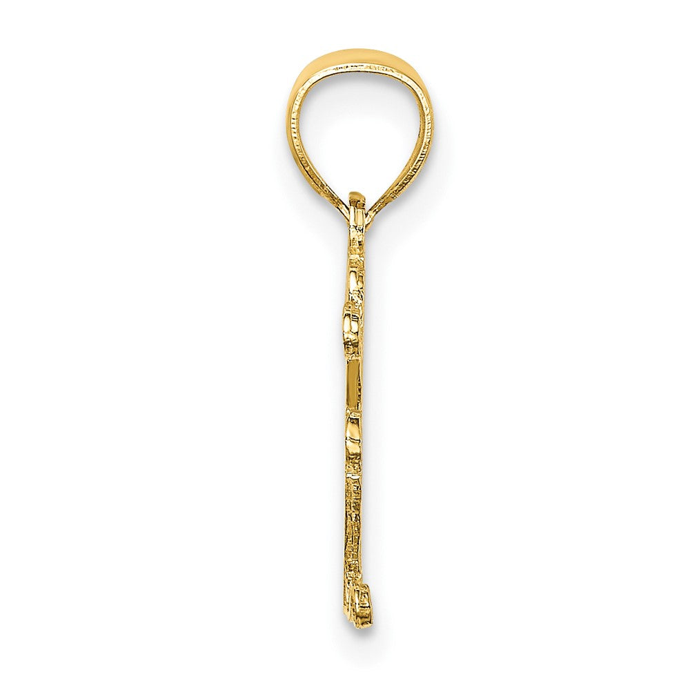 10K Yellow Gold 10K Best Mom Pendant