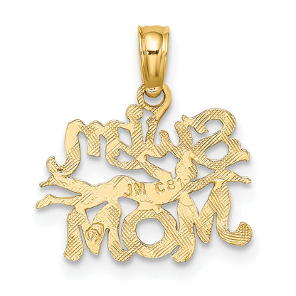 10K Yellow Gold 10K Swim Mom W/Swimmer Charm