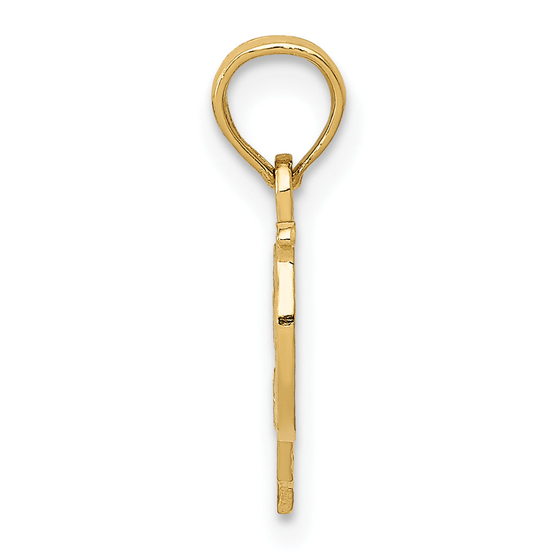 10K Yellow Gold I Heart Papa Charm