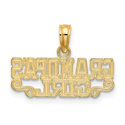 10K Yellow Gold Grandpas Girl Charm