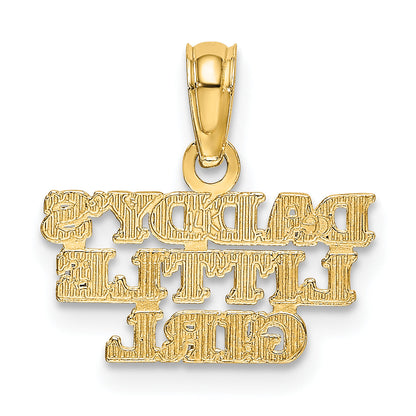 10K Yellow Gold Daddys Little Girl Charm