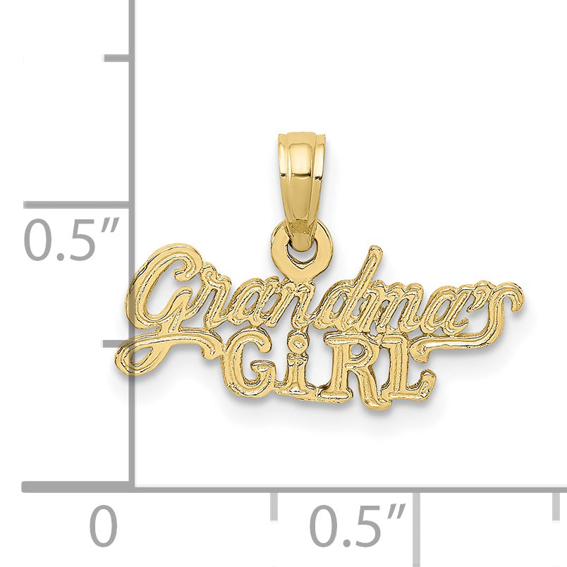 10K Yellow Gold Grandma'S Girl Charm