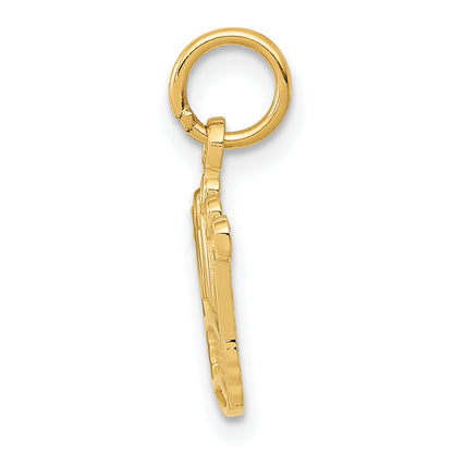 10K Yellow Gold Kings Crown Charm