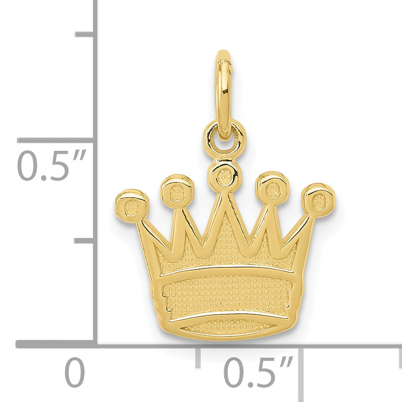 10K Yellow Gold Kings Crown Charm