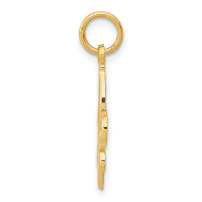 10K Yellow Gold Fleur De Lis Charm
