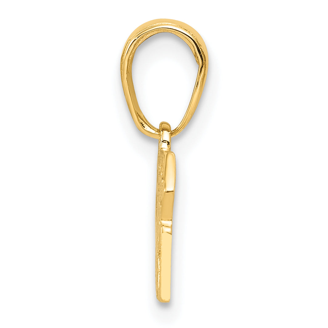 10K Yellow Gold Las Vegas W/Dice Pendant