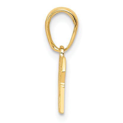 10K Yellow Gold Las Vegas W/Dice Pendant