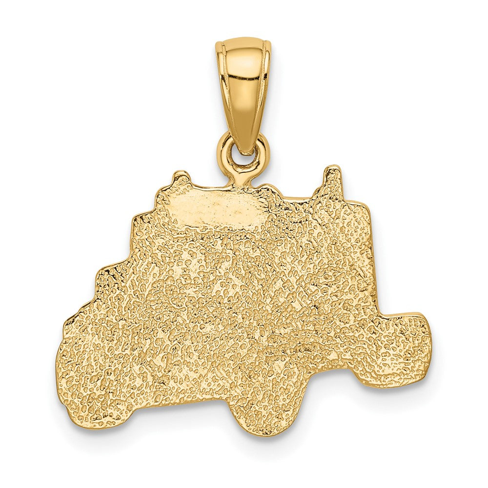 10K Yellow Gold 10K Truck Cab Pendant