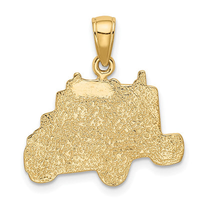 10K Yellow Gold 10K Truck Cab Pendant