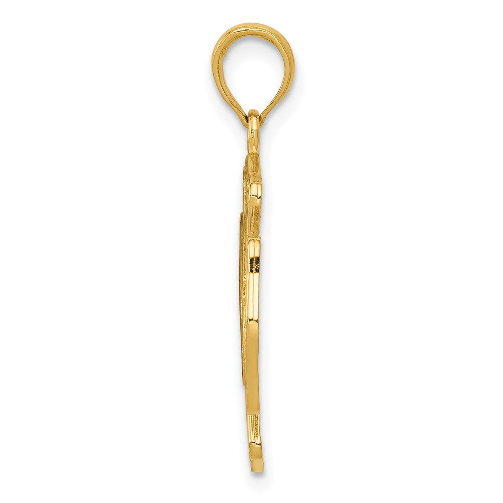 10K Yellow Gold St. Florian Protect Us/Fire Dept. Pendant