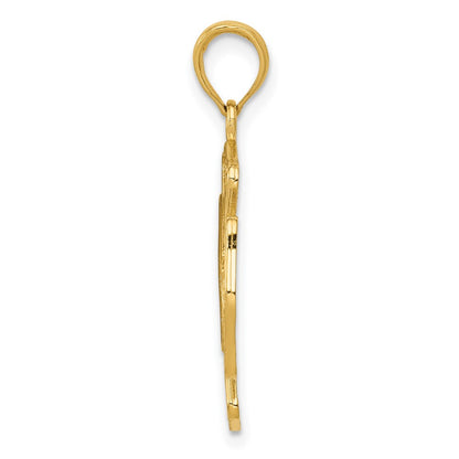 10K Yellow Gold St. Florian Protect Us/Fire Dept. Pendant