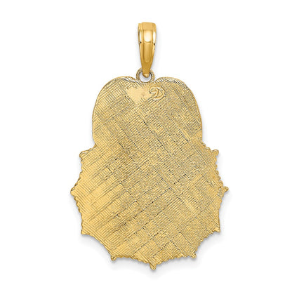 10K Yellow Gold Firefighter Fire Dept. Badge Charm