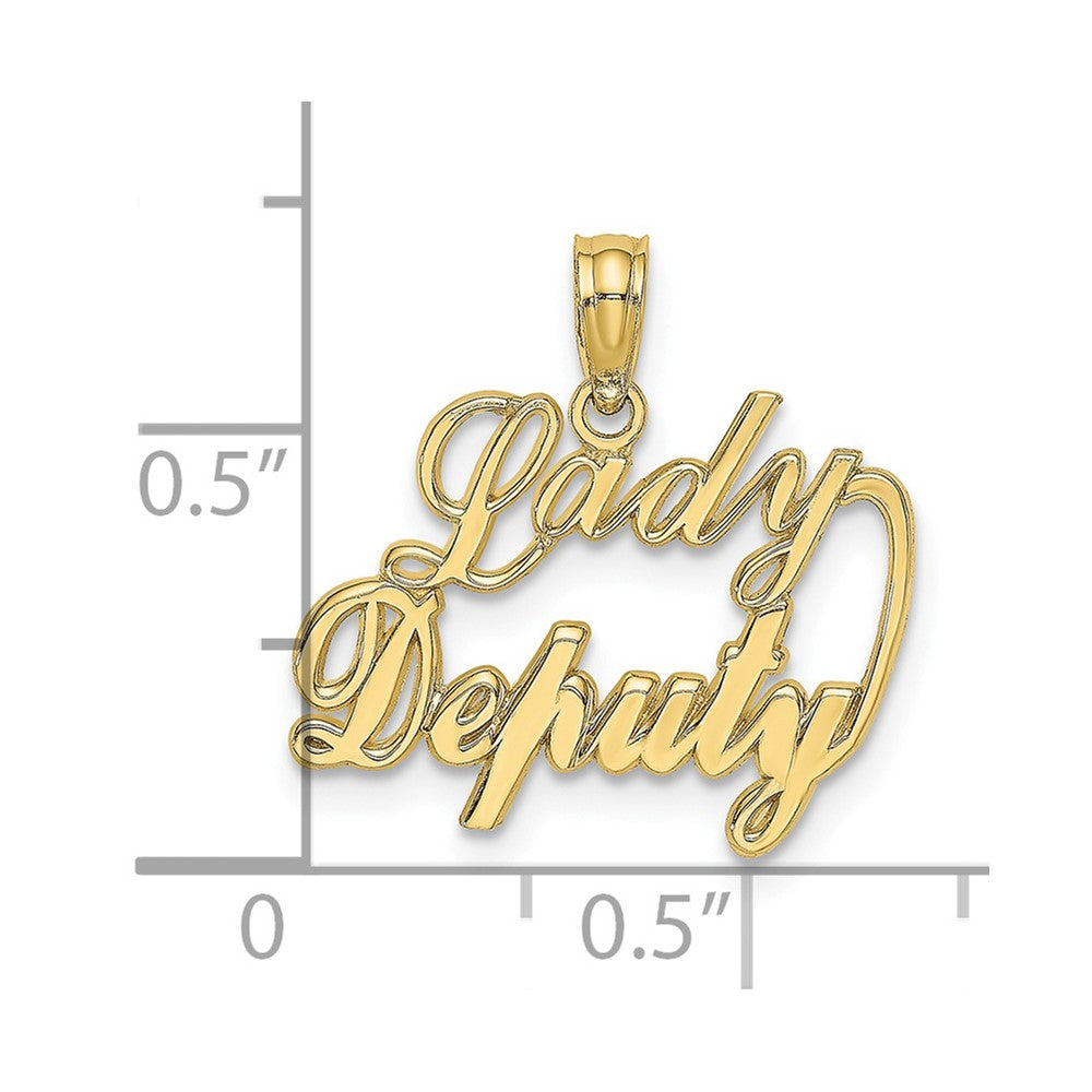10K Yellow Gold Lady Deputy Charm