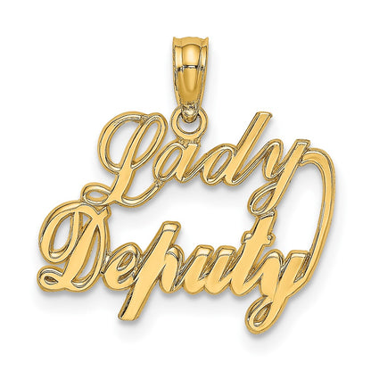 10K Yellow Gold Lady Deputy Charm