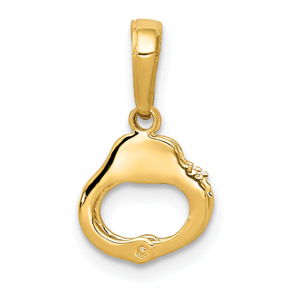10K Yellow Gold 10K Handcuffs Pendant