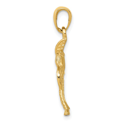 10K Yellow Gold Palm Tree Pendant