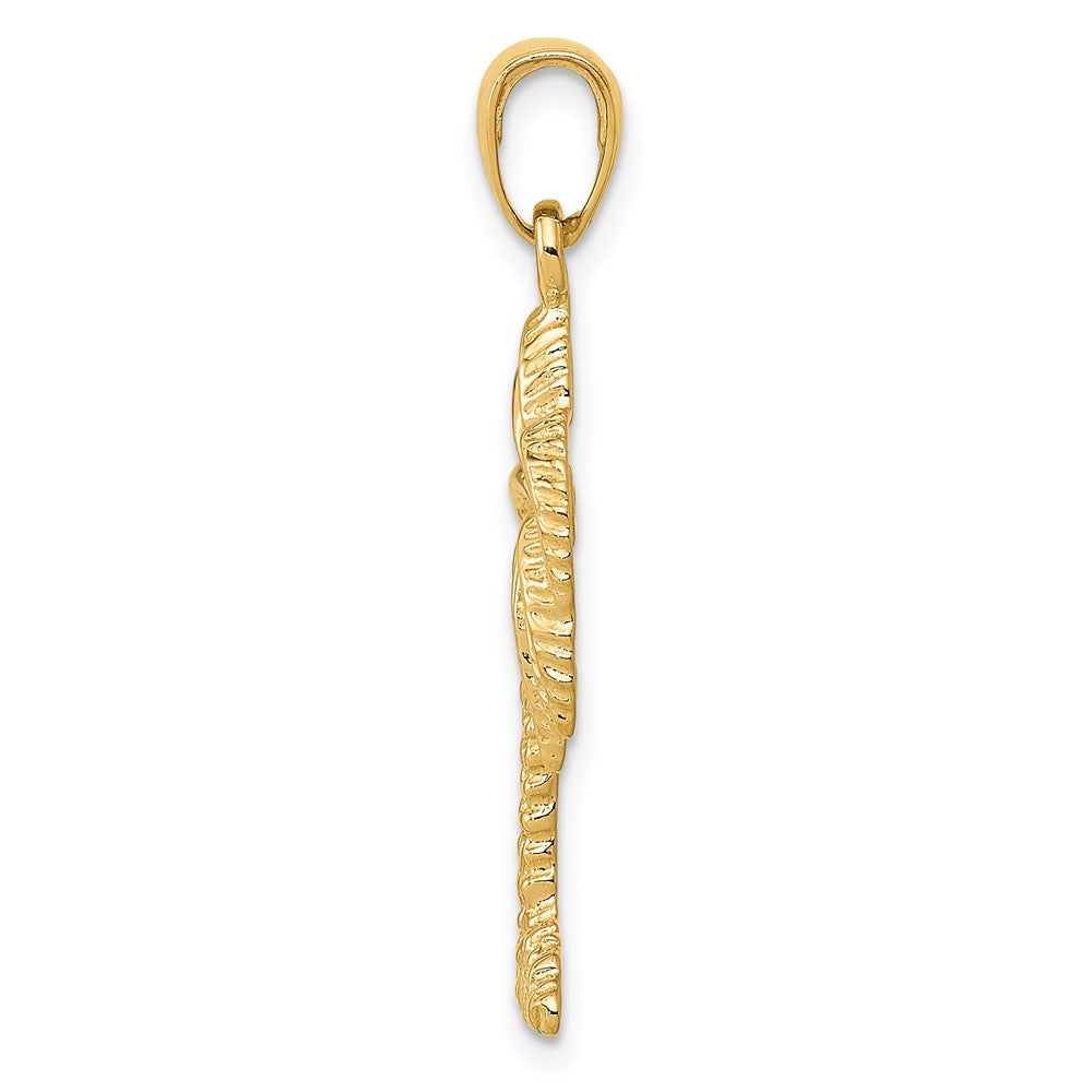 10K Yellow Gold Palm Tree Pendant