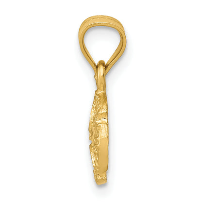 10K Yellow Gold 10K Sand Dollar Pendant