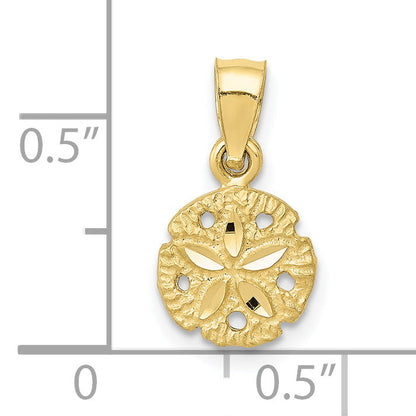 10K Yellow Gold 10K Sand Dollar Pendant