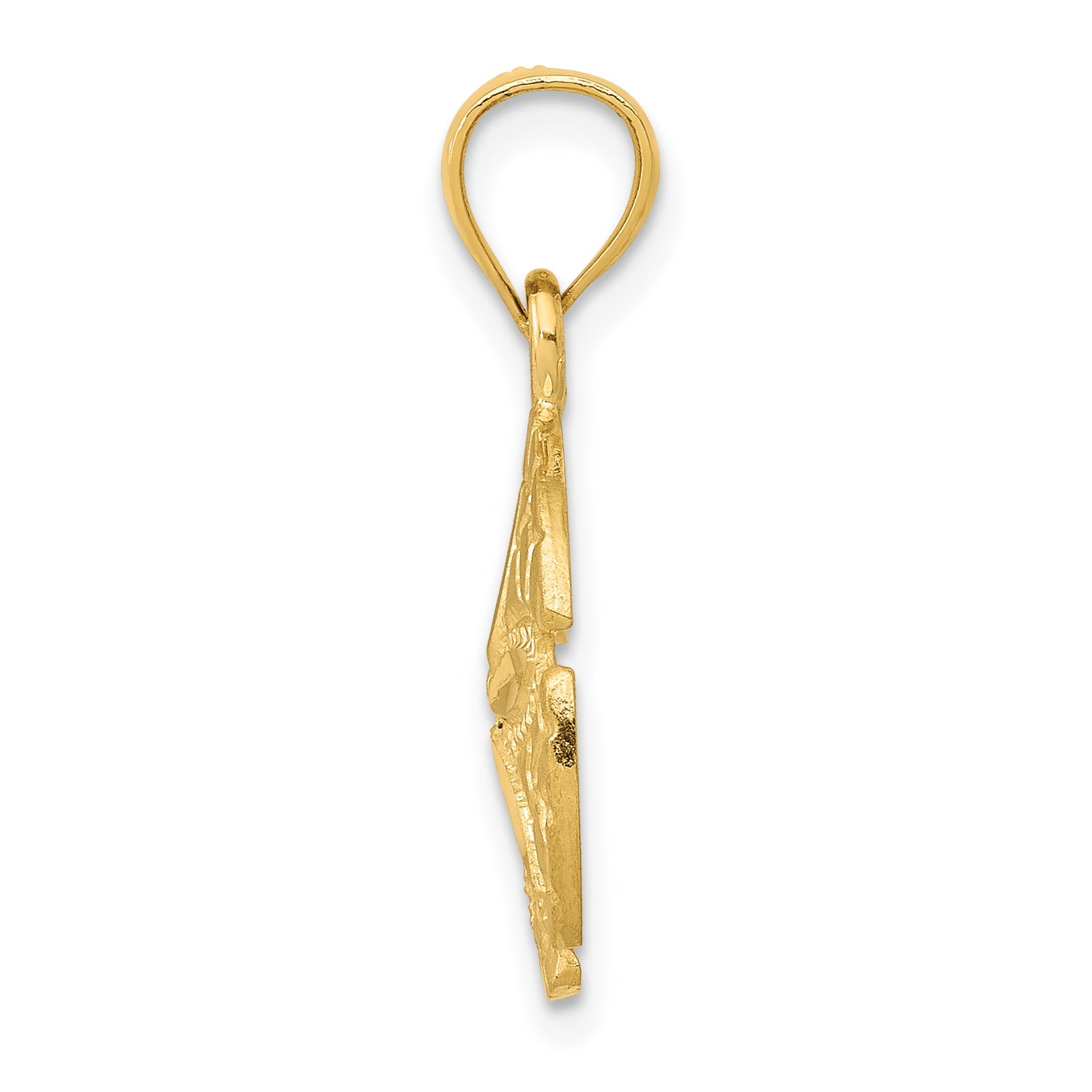 10K Yellow Gold 10K Sand Dollar Pendant