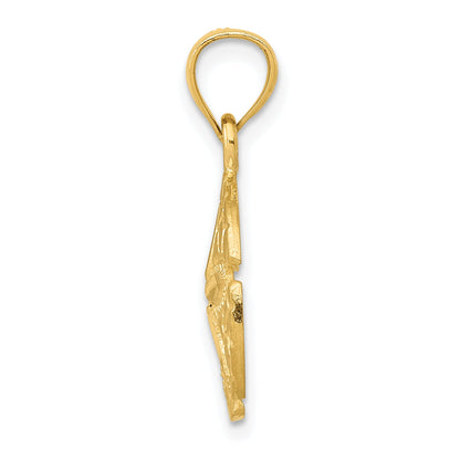 10K Yellow Gold 10K Sand Dollar Pendant