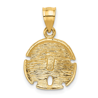 10K Yellow Gold 10K Sand Dollar Pendant