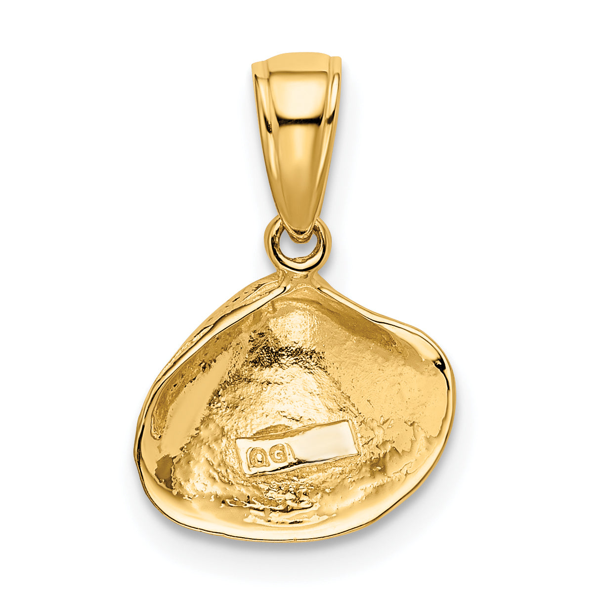 10K Yellow Gold 10K Small Clam Shell Pendant
