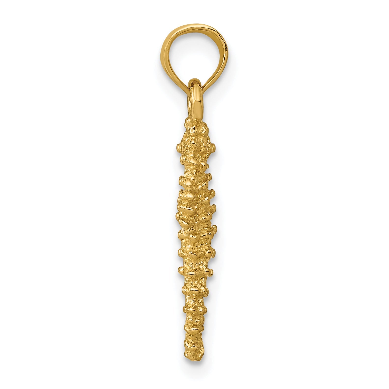 10K Yellow Gold Seahorse Pendant