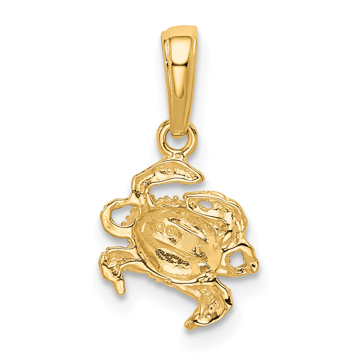 10K Yellow Gold Crab Pendant
